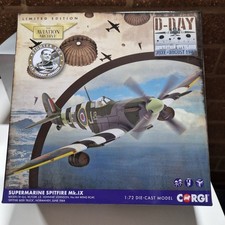 Corgi 1:72 Scale AA29101 Supermaribo Spitfire MK.1X Die-Cast Model Plane