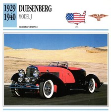 Duesenberg Model J, 1929-1940