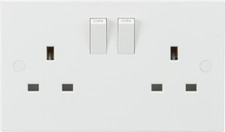 2 Way White Twin Double pole