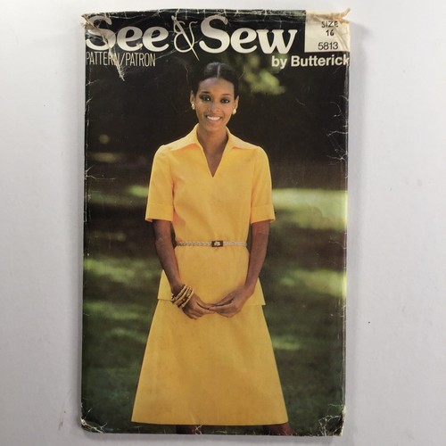 Butterick 5813 retro notched - 5813,