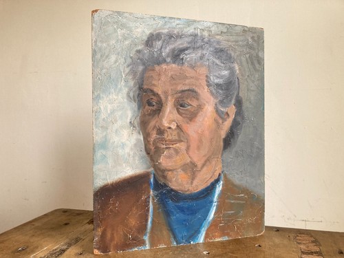 Vintage oil art portrait - vintage,