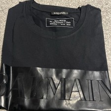 Balmain Paris Men's T-Shirt Size Small NEW 100% Authentic Black RRP £395