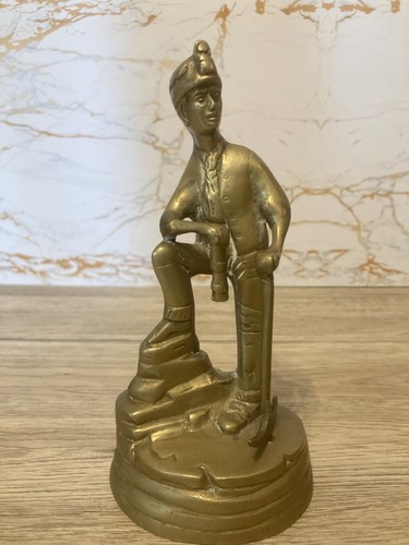 Vintage miner brass decorative - vintage,