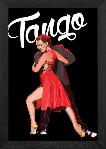 Tango framed wall - tango,