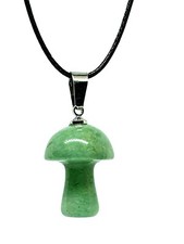 Mushroom Necklace Pendant Jade