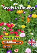 Throw grow wild flowers - throw,