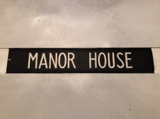 London Linen Bus Blind Nov1980 36"- ## Manor House