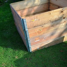 Used square Pallet collars for raised Beds allotments hinged for storage   