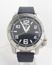 Invicta	Model 1902 Men's Silver Tone Watch with pebble leather feel band