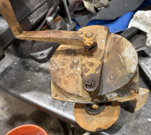 Antique hand crank - hand,