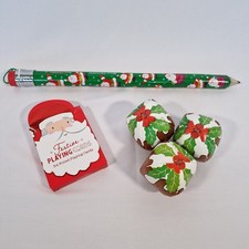 Christmas Stocking Fillers Jumbo Pencil, Playing Cards & Juggling Balls Favours