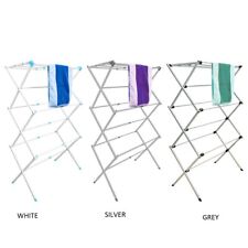 3 Tier extendable Clothes Airer Dryer Metal Laundry Drying Rack Indoor Outdoor