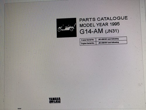 Yamaha golf car g14 am - car,