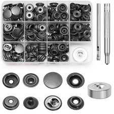 260PCS Snap Fastener Kit 15mm