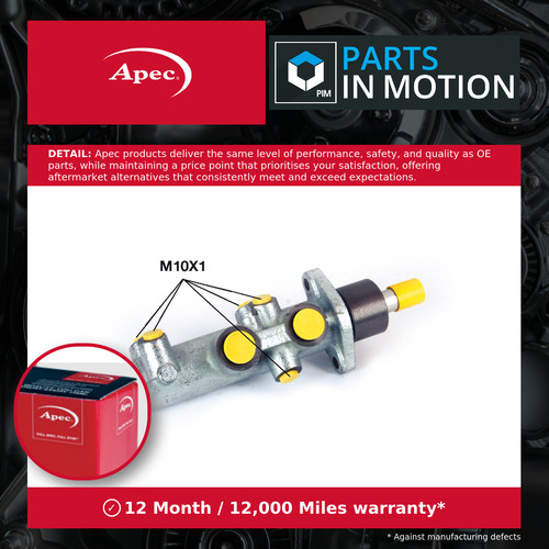 Brake master cylinder - cylinder, fits