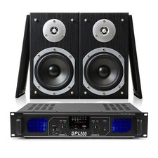 Fenton SHFB55B 5" Hi-Fi Bookshelf Speakers System with 500W Amplifier