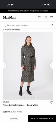 Max mara silk dress new - mara,