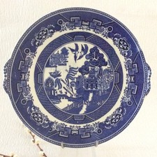 Blue Willow handled serving