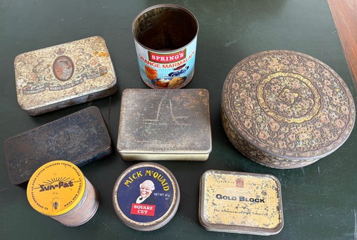 Vintage empty tins huntley - vintage,