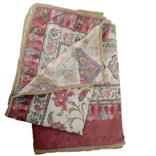 Dorma V&A Museum Reversible Fringed Duvet Cover & 2 Pillowcases 180 x 200 cm