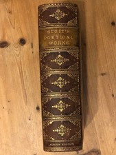Walter Scott Poetical Works Albion Edition Full Leather Binding
