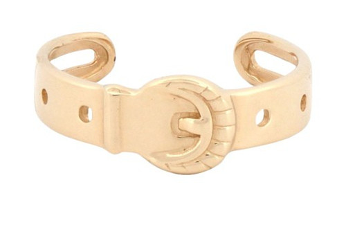 9ct gold buckle toe ring - 9ct,