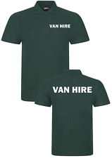 VAN HIRE POLO SHIRT WORKWEAR VAN HIRE RENTING LOADING REMOVING industrial TOP