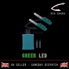 Rig Shark™ SMART GREEN LED Night Sea Fishing Rod Tip Light + USB Charger combo