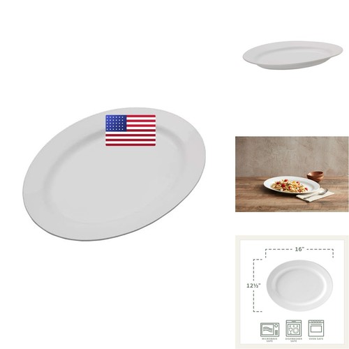 Everyday white porcelain - white, oval