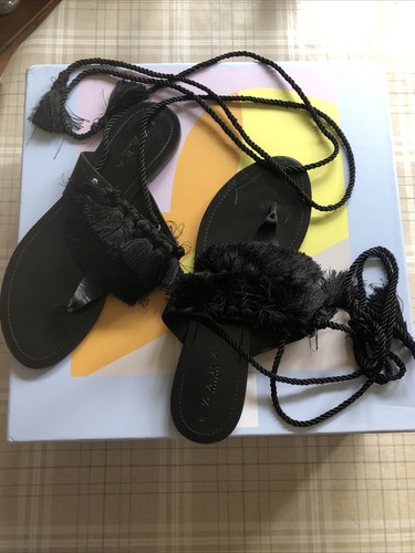 Ladies zara leather - leather, tie