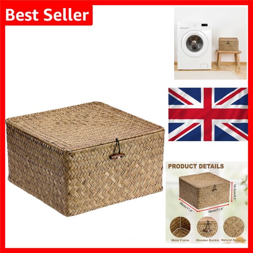 Seagrass storage basket with - seagrass,