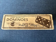 Vintage St George “Imperial” Bakelite Domino Set – 28 Tiles  c.1950s