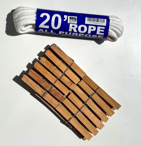 Natural wooden laundry - natural,