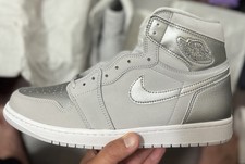 Jordan 1 High Men 11.5 Shoes Grey Metallic Silver CO JP Tokyo Nike Air Retro OG 