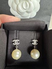 Genuine Chanel Pearl Earrings