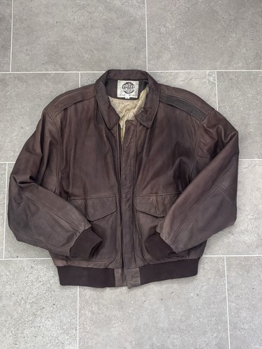 Men leather bomber - leather, jacket
