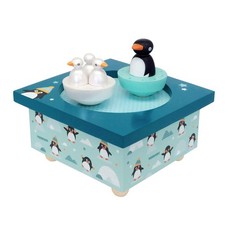 6295008 Music Box with Dancing Figures for Kids Penguins Magnetic Music Bo...