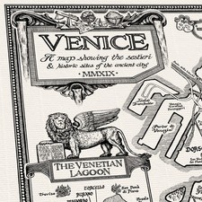 The Venice Map - Fine Art Prints by Manuscript Maps