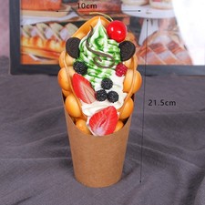 Egg Waffle Ice Cream Food