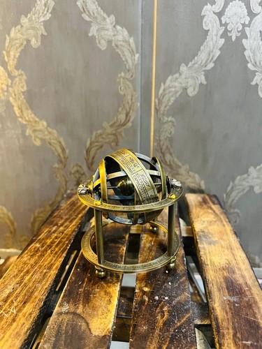 Antique brass armillary sphere - antique,
