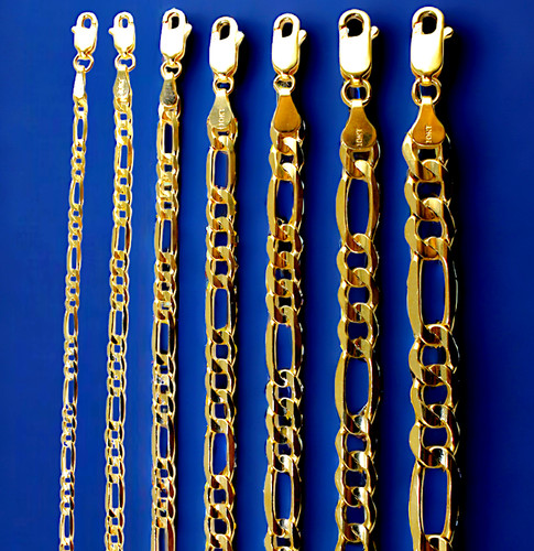 10k yellow gold - 10k, figaro