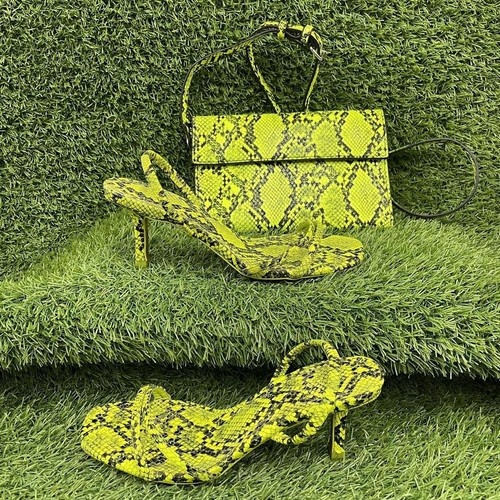 Zara green snake skin - zara,