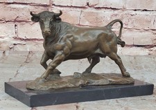 Solid Bull Bronze Sculpture