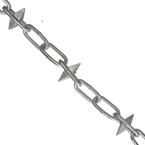 Galvanised steel spiked chain - galvanised,
