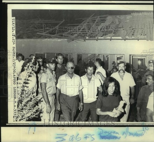 Press photo moshe dyan - dyan, tel