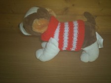XXS  4"  HAND KNITTED DOG COAT