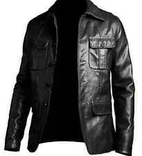 MENS REAL LEATHER JACKET BLACK