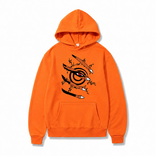 Naruto kurama hoodie nine - hoodie,
