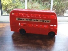 Buy British Toys London Routemaster Red Plastic Double Decker Bus