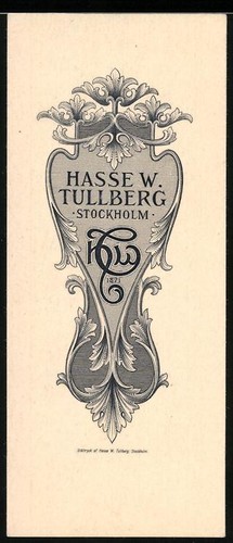 Bookplates hasse tullberg - w.,